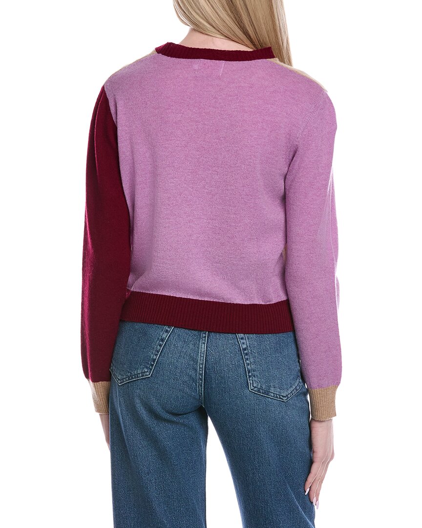 Brodie Cashmere Colorblocked Wool & Cashmere-Blend Sweater