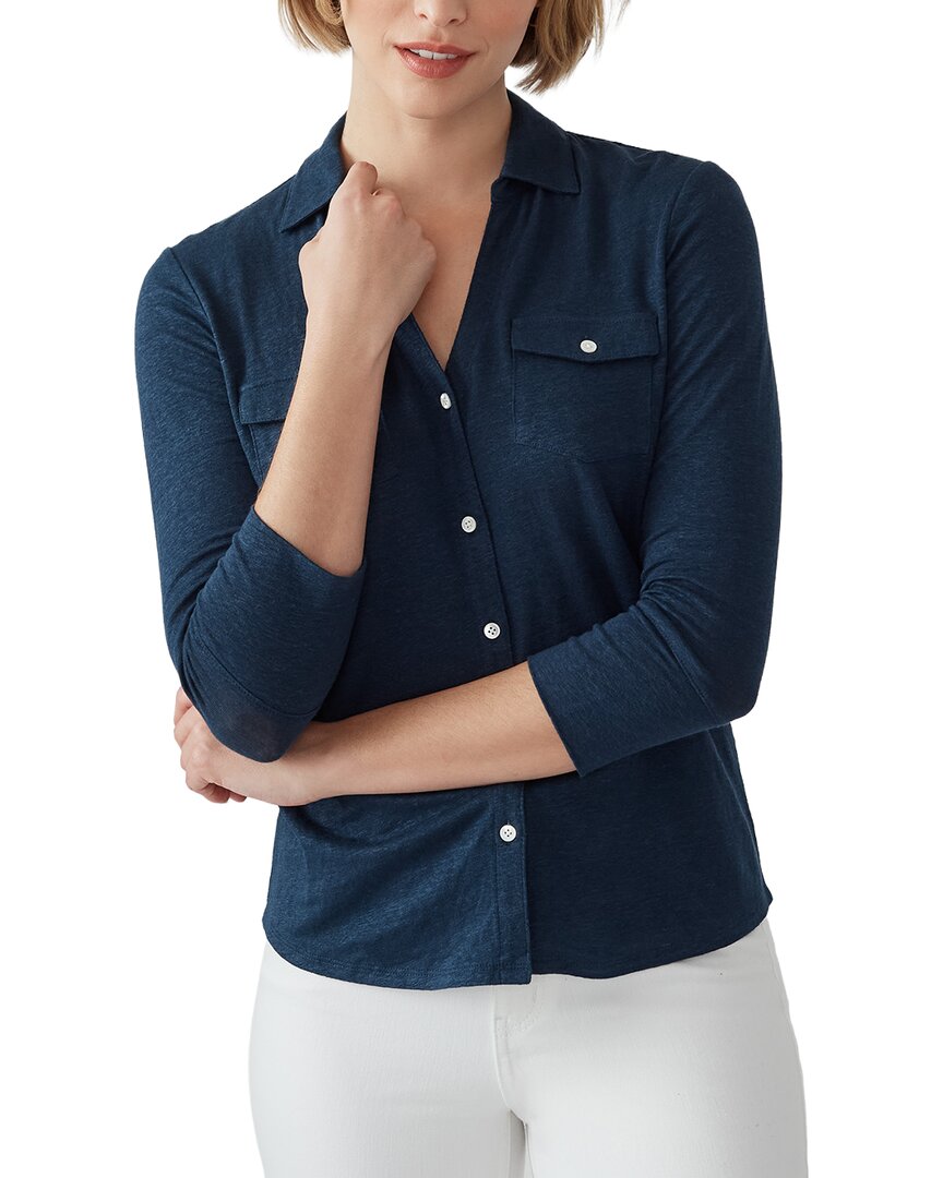 J.Mclaughlin Brynn Linen-Blend Top