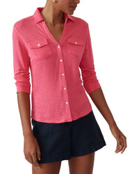 J.Mclaughlin Brynn Linen-Blend Top