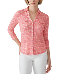 J.Mclaughlin Brynn Linen-Blend Top
