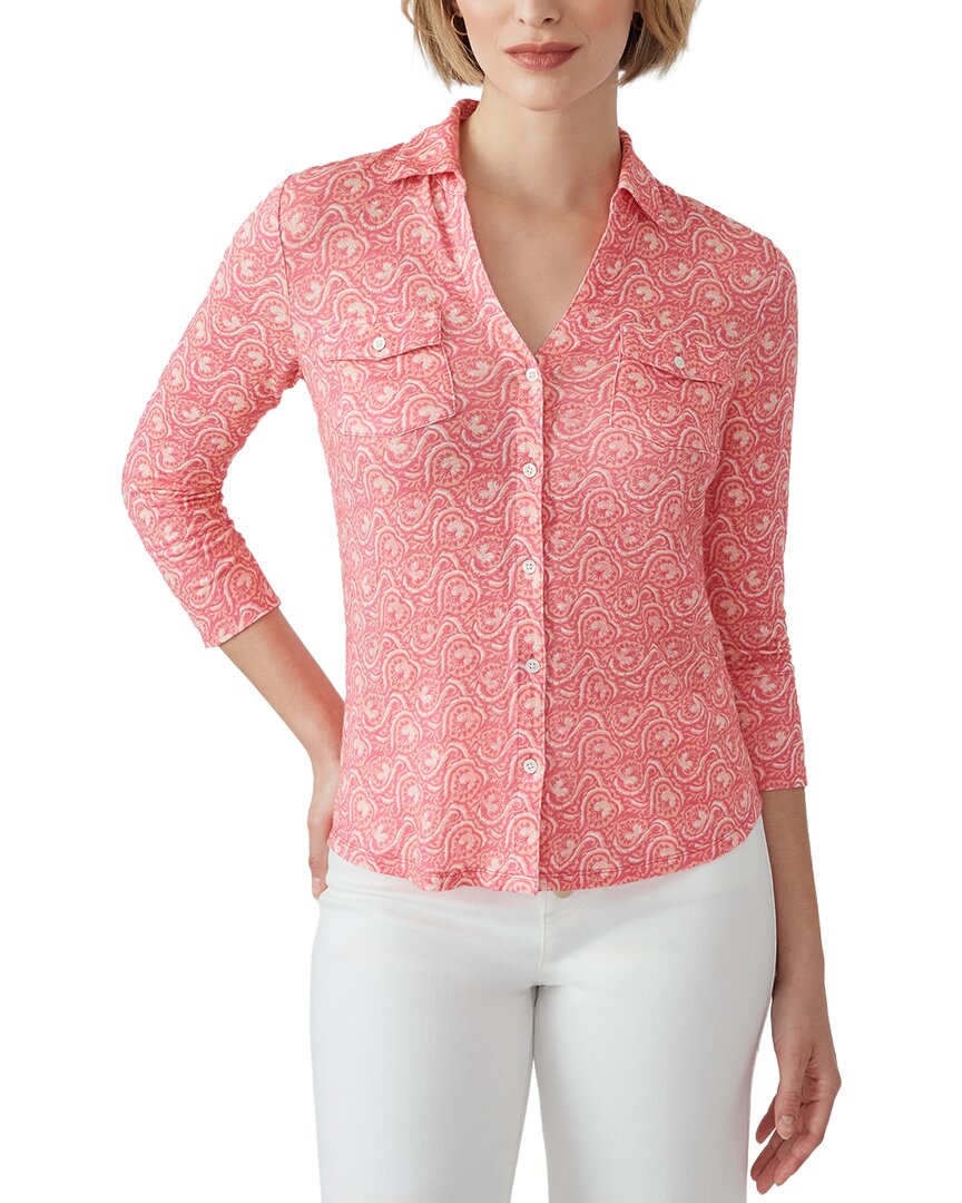 J.Mclaughlin Brynn Linen-Blend Top