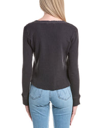 Labiz Waffle Knit Henley Pullover