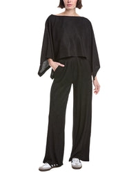 Marion 2Pc Plisse Cape Kimono & Pant Set