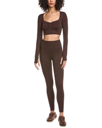 Marion 2Pc Cropped Top & Yoga Legging Set