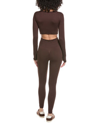 Marion 2Pc Cropped Top & Yoga Legging Set