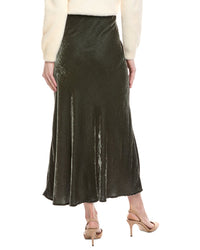 Velvet By Graham & Spencer Eza Velvet Silk-Blend Skirt