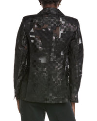 Akris Shadow Wool & Silk-Blend Blazer