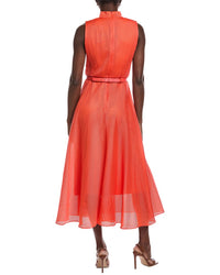 Akris Silk-Blend Midi Dress