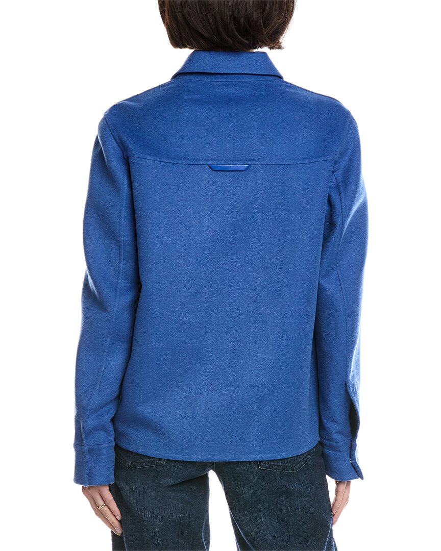 Akris Madelyn Leather-Trim Cashmere Jacket