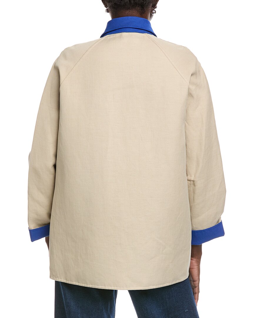 Akris Marlowe 2-In-2 Linen-Blend Coat