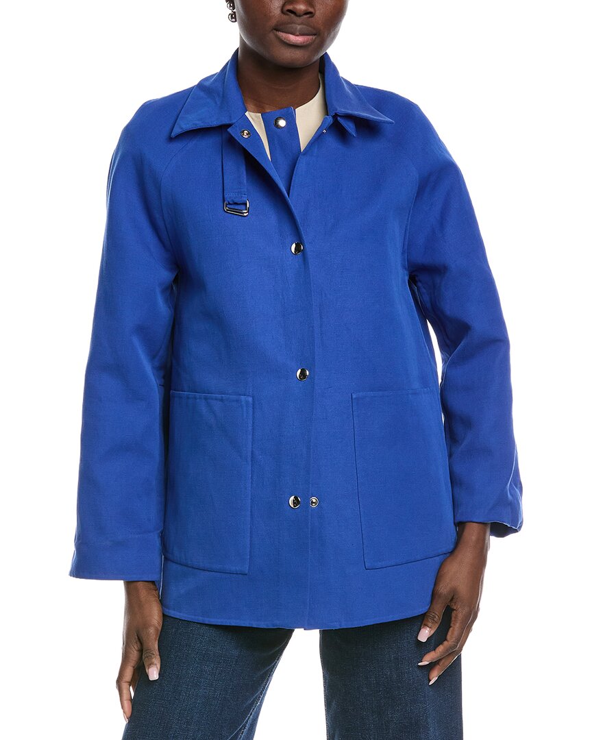 Akris Marlowe 2-In-2 Linen-Blend Coat