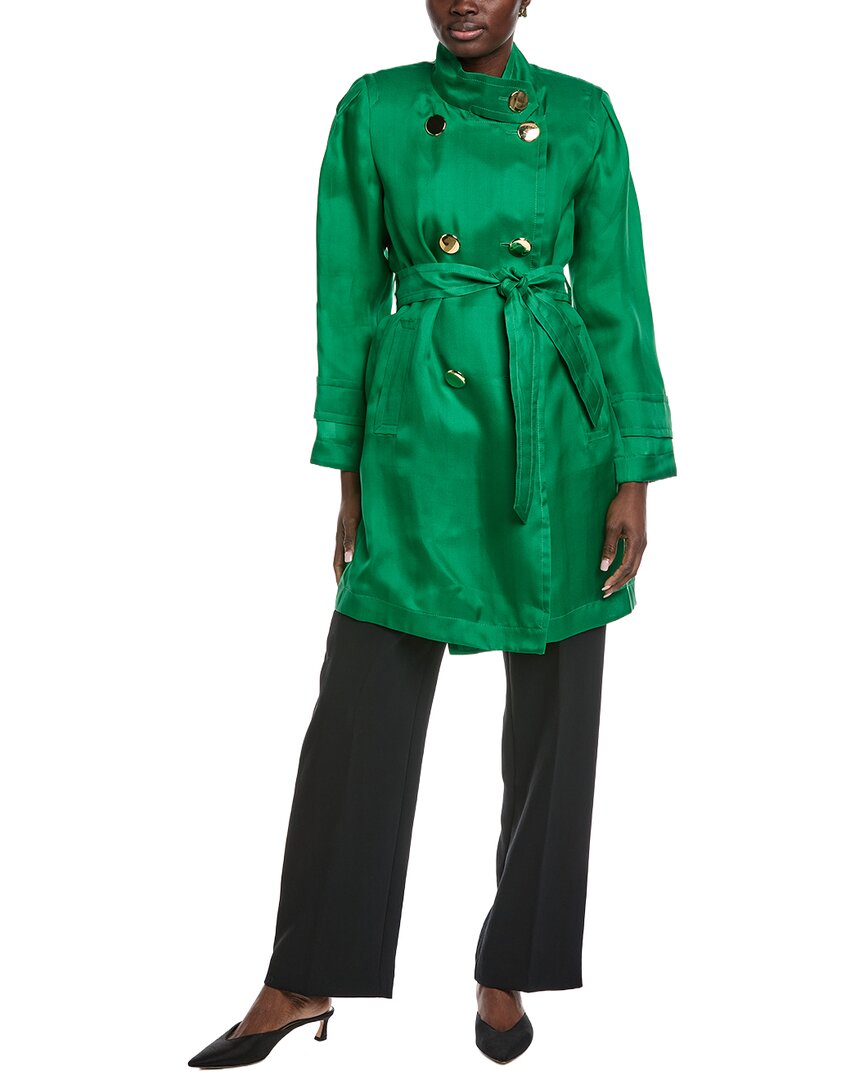 Akris Ornella Silk Coat