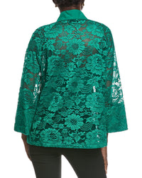 Akris Gina Lace Silk-Trim Shirt