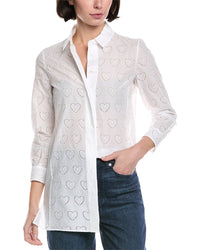 Akris Eyelet Heart Shirt