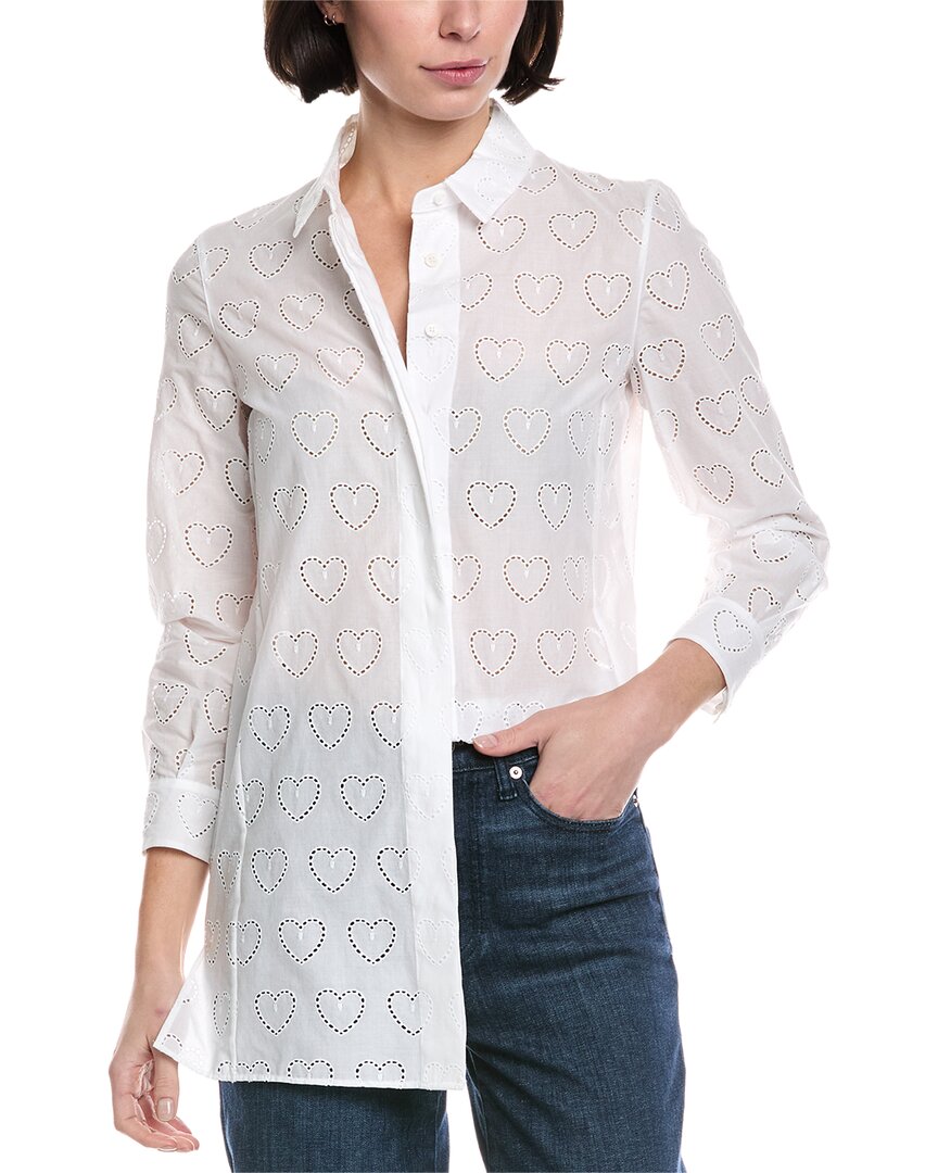 Akris Eyelet Heart Shirt