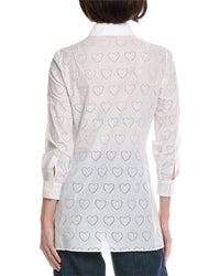 Akris Eyelet Heart Shirt