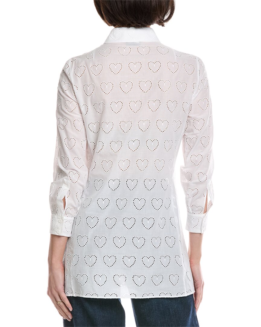 Akris Eyelet Heart Shirt