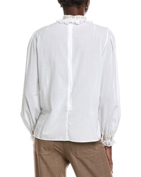 Akris Lace-Trim Blouse