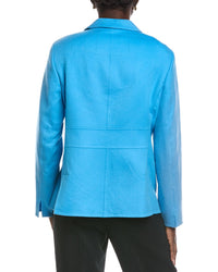 Akris Savino Leather-Trim Cashmere Jacket
