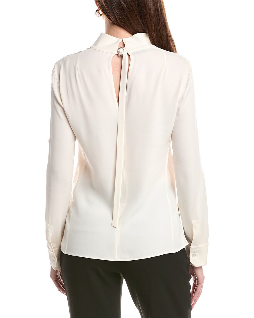 Akris Akris Long Sleeve Silk Top
