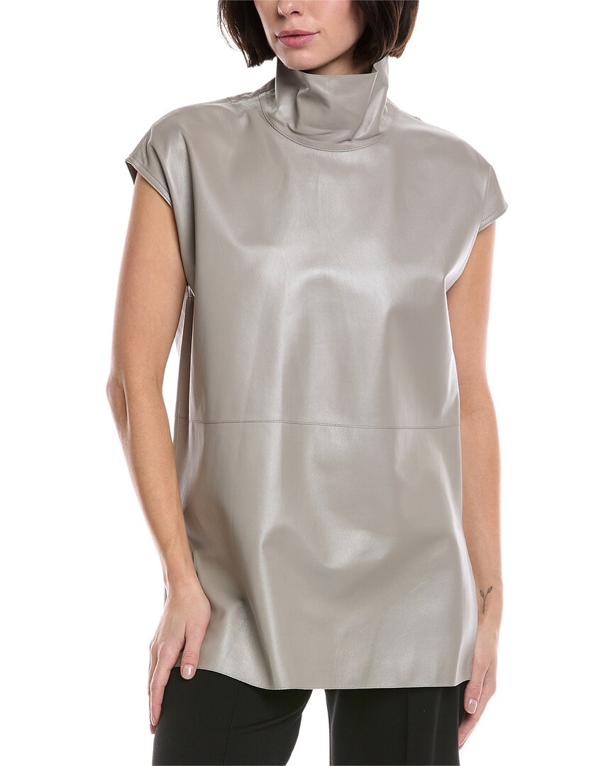 Akris Leather Top