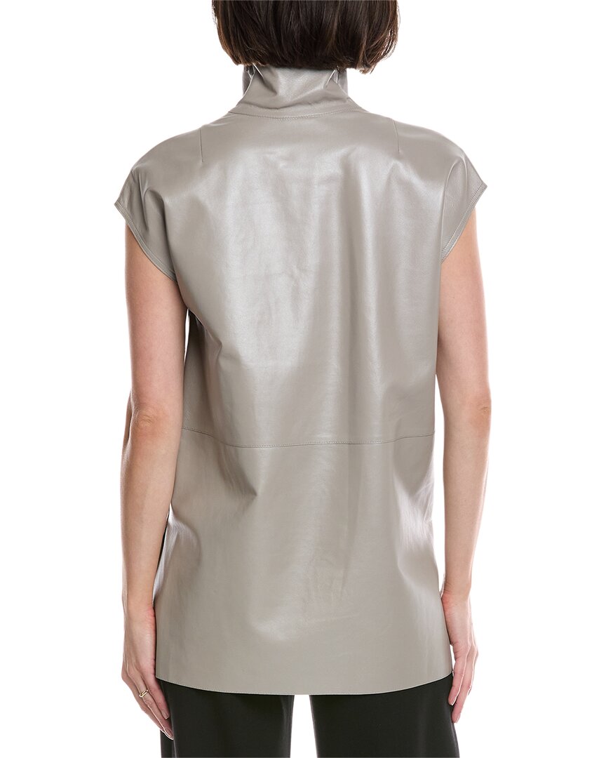 Akris Leather Top