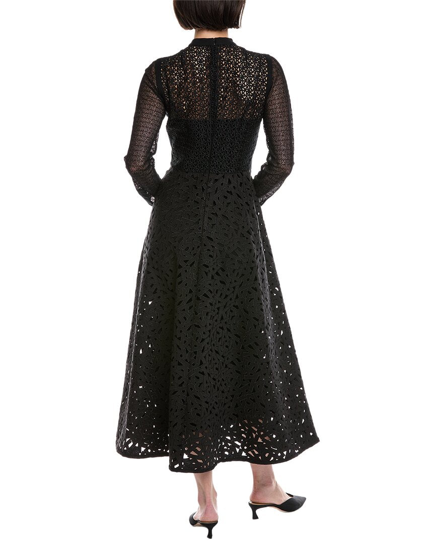 Akris Lace Wool-Blend Midi Dress
