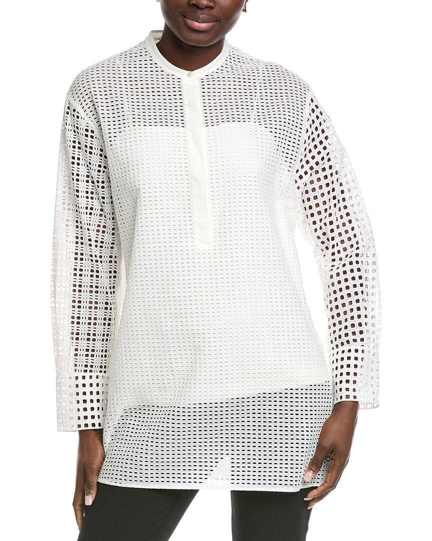 Akris Eyelet Top