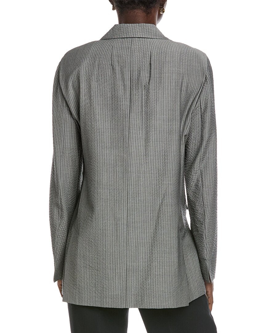 Akris Alvina Wool & Silk-Blend Blazer