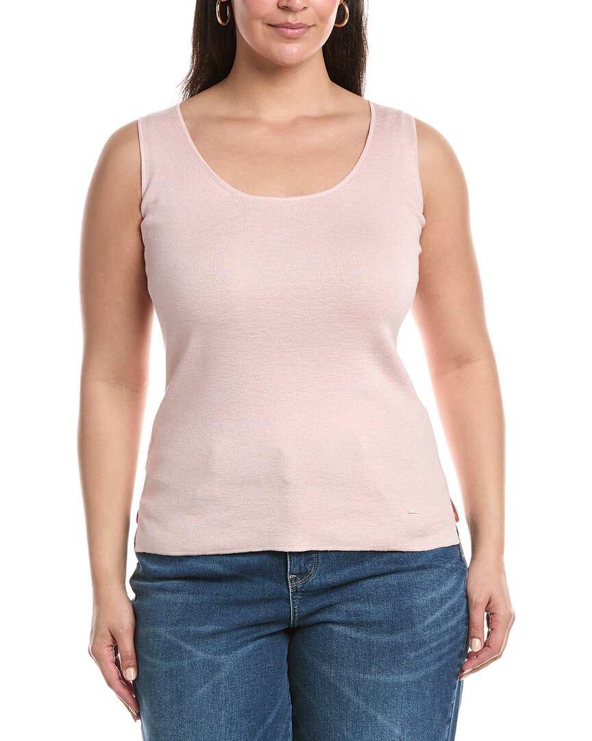 Akris Sleeveless Silk & Linen-Blend Top