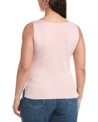 Akris Sleeveless Silk & Linen-Blend Top