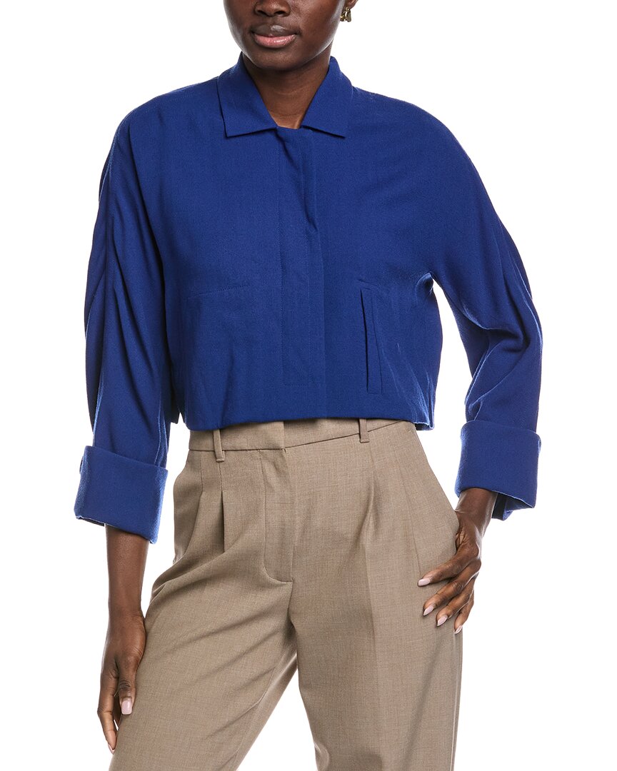 Akris Maela Wool Crop Top