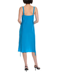Akris Sleeveless Silk Midi Dress