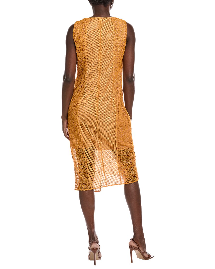 Akris Sleeveless Lace Silk-Lined Midi Dress