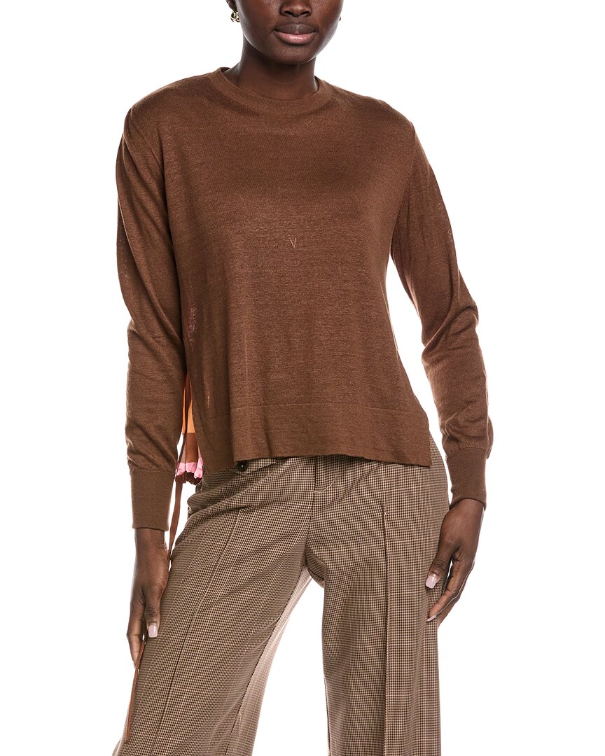 Akris Mixed Media Linen, Cashmere, & Silk-Blend Top