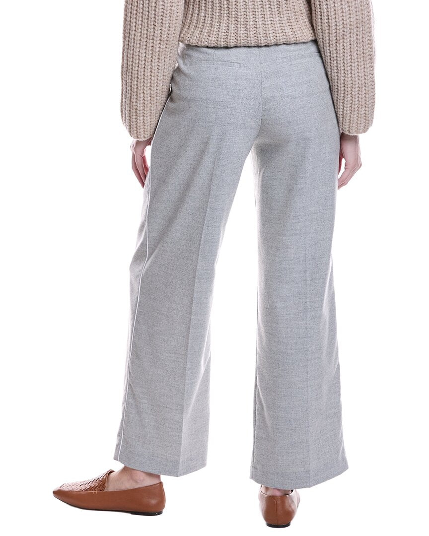 Peserico Pleated Wool-Blend Pant