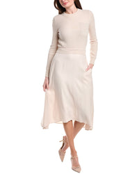 Peserico Wool, Silk, & Cashmere-Blend Midi Dress