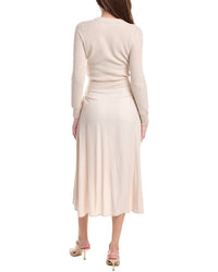 Peserico Wool, Silk, & Cashmere-Blend Midi Dress