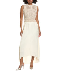 Peserico Alpaca & Wool-Blend Maxi Dress