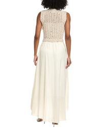 Peserico Alpaca & Wool-Blend Maxi Dress