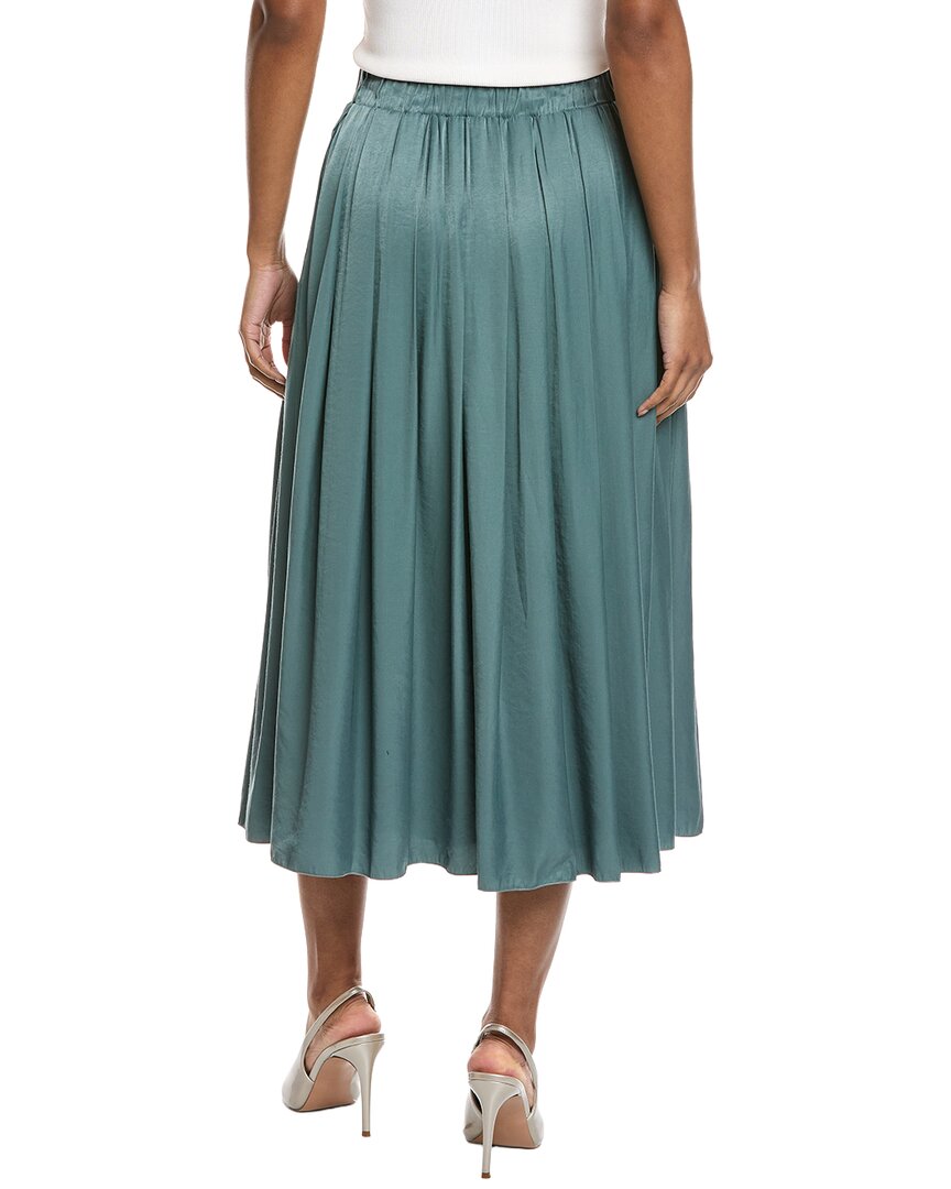 Peserico Pleated Sateen Skirt