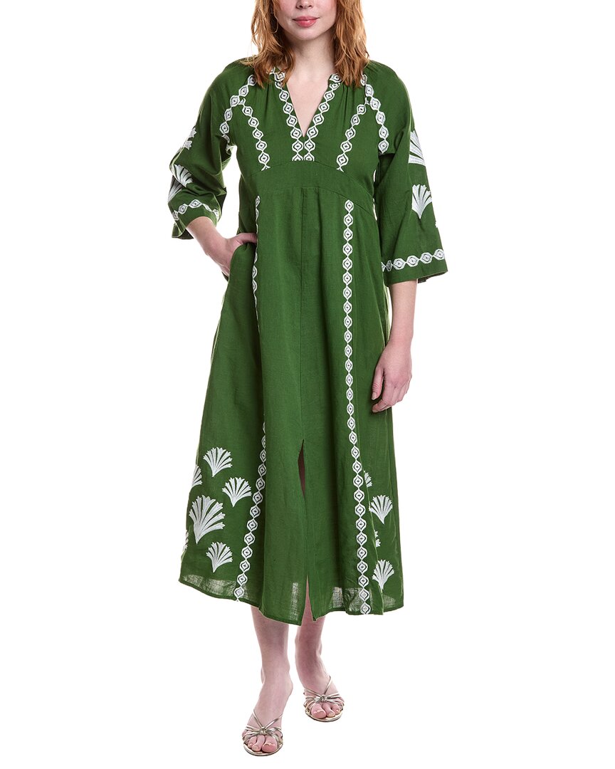 Jude Connally Clementine Linen-Blend Maxi Dress
