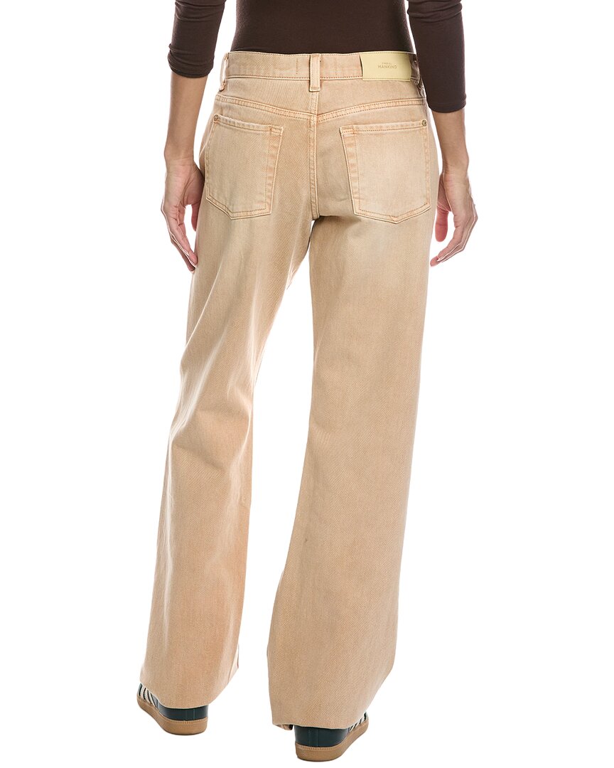 7 For All Mankind Twisted Tess Sand Dune Straight Jean