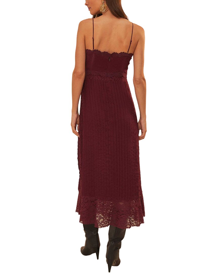 Farm Rio Purple Lace Sleeveless Midi Dress