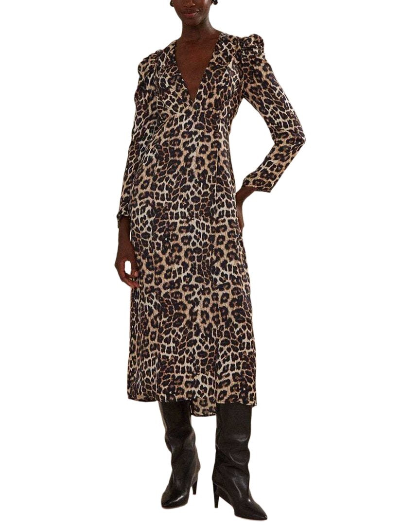 Farm Rio Natural Skin Cream Midi Dress
