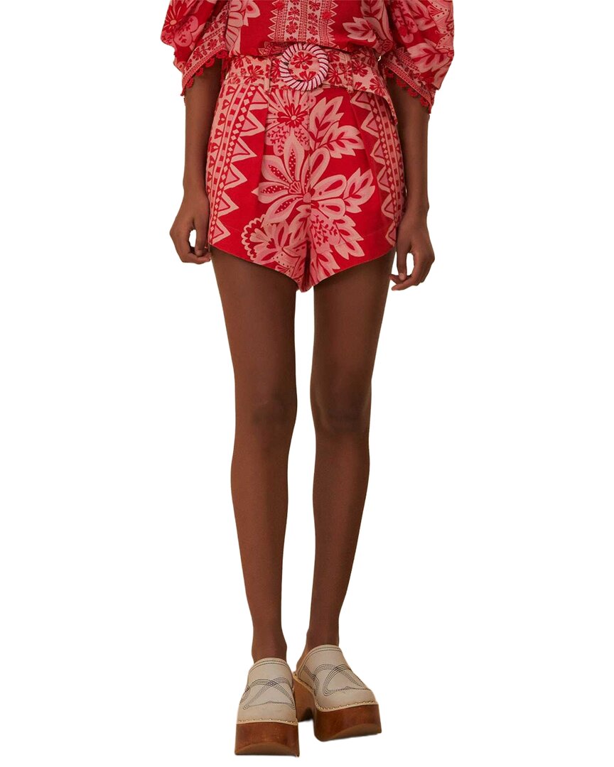 Farm Rio Flora Tapestry Red Short