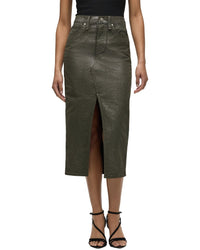 Hudson Jeans Reconstructed Midi Skirt