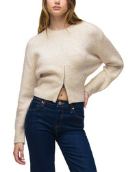 Hudson Jeans Lizbeth Front Zip Wool-Blend Sweater