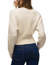 Hudson Jeans Lizbeth Front Zip Wool-Blend Sweater