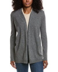 Sofiacashmere Drape Wool & Cashmere-Blend Cardigan